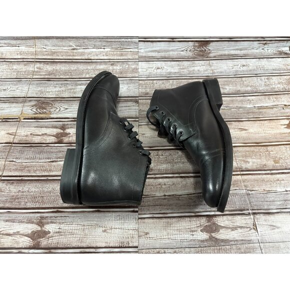 Thursday Everyday Cadet Leather Cap Toe Boot size 9 color Black like a new - Picture 4 of 9